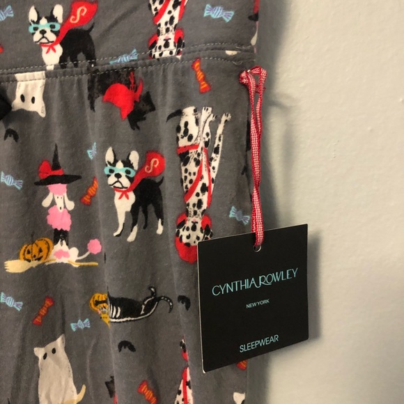 🎃🐶NWT Cynthia Rowley Halloween pajama bottoms size XS - Picture 4 of 8